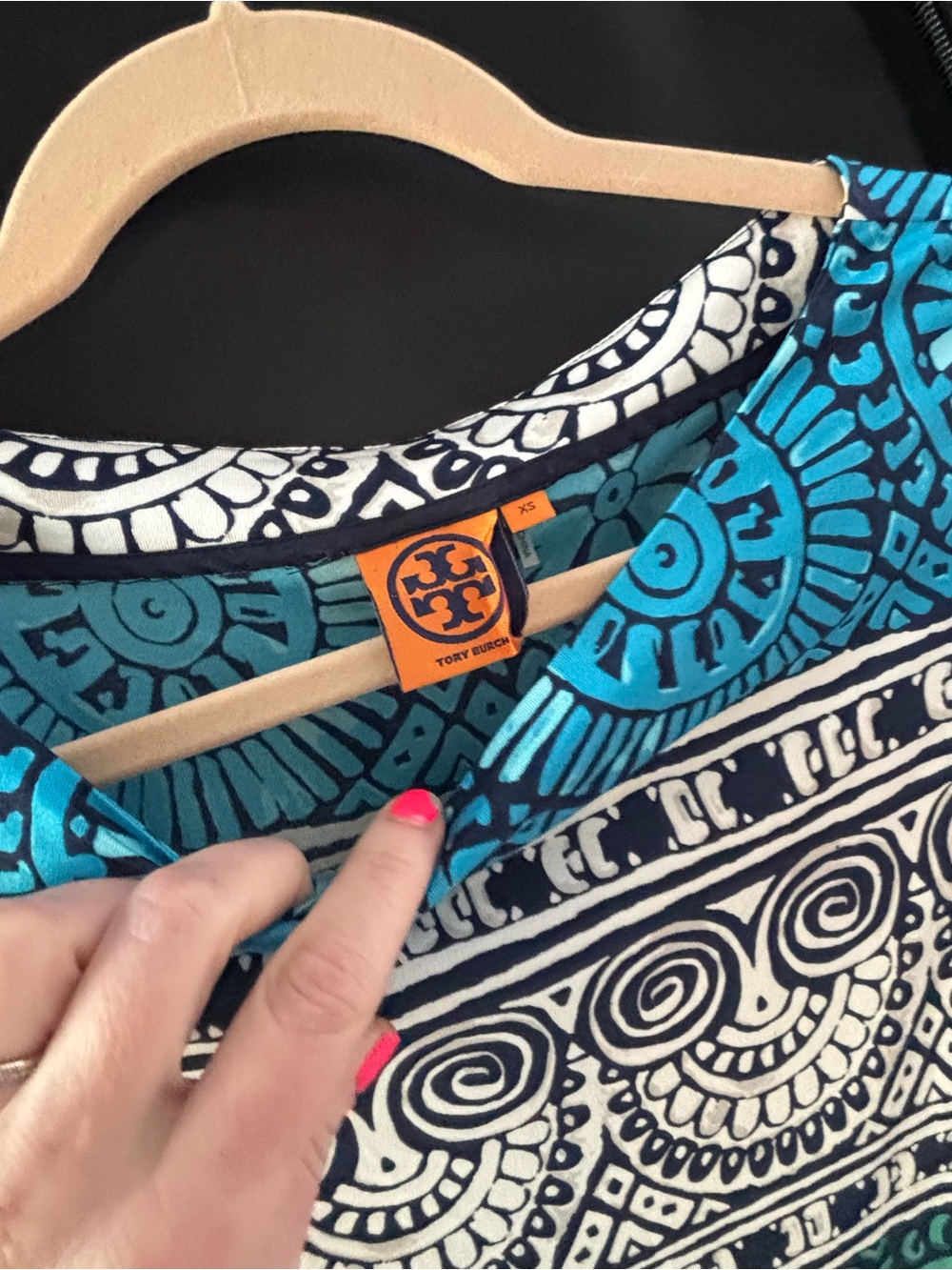 Tory Burch 100% Silk Pattern Boho Dress - Picture 9 of 10
